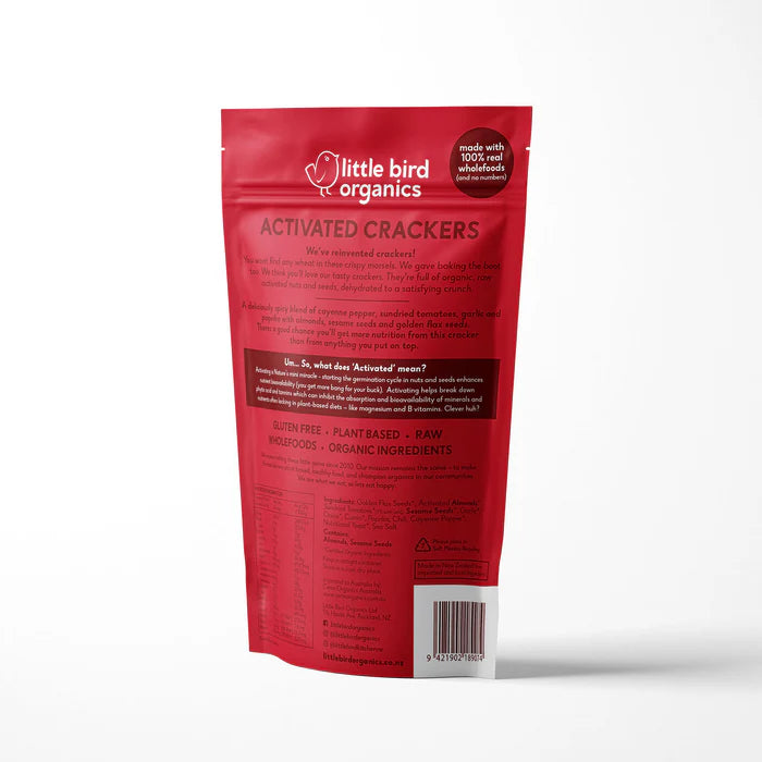 Little Bird Activated Crackers - Cayenne Sundried Tomato
