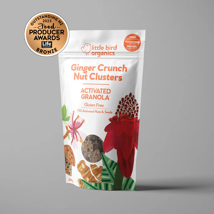 Little Bird Activated Granola - Ginger Crunch Nut Clusters 350g