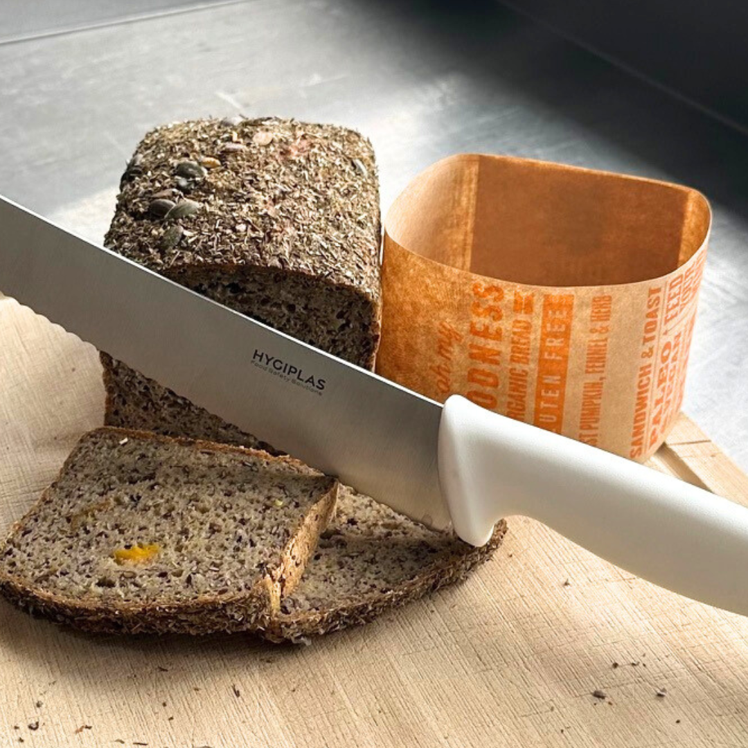 Bread-Pastry Knife Hygiplas White Nylon Handle 25cm