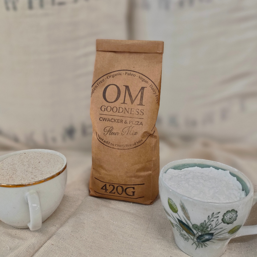 OMGoodness - GF Flour Mix for &#39;Cwackers &amp; Pizza Bases&#39; (420g)