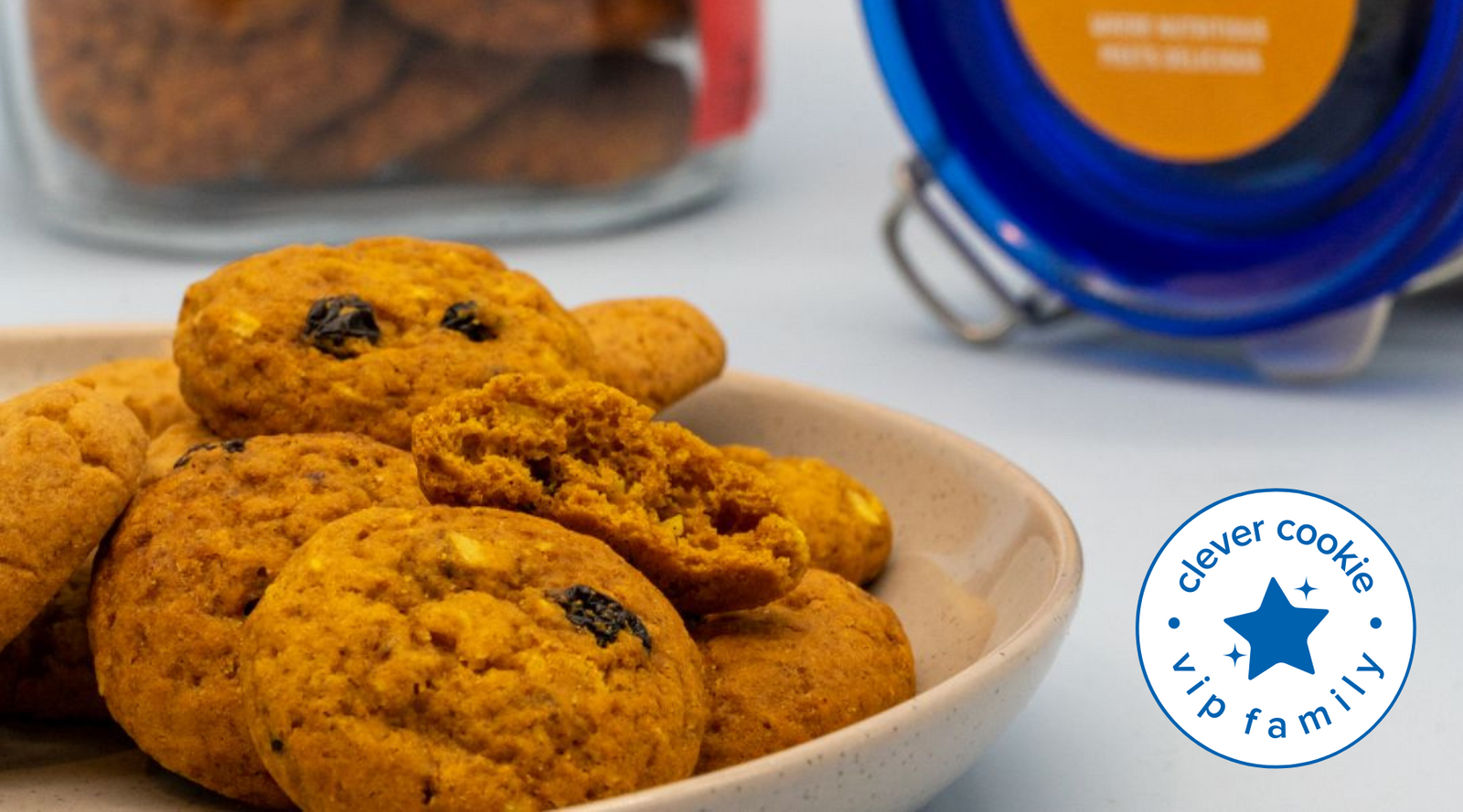 Wisefoods | A mixed plate of Heath Star-rated, allergy-friendly Clever Cookies