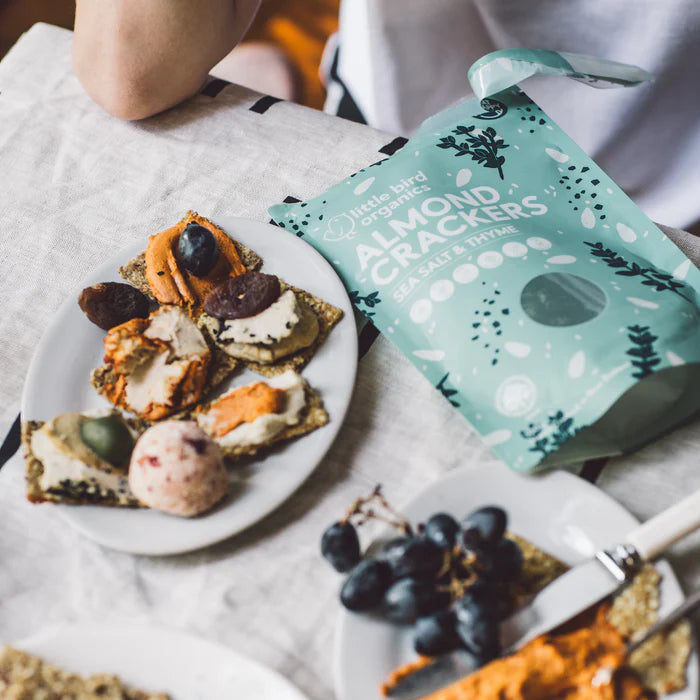 Little Bird Almond Crackers - Sea Salt &amp; Thyme