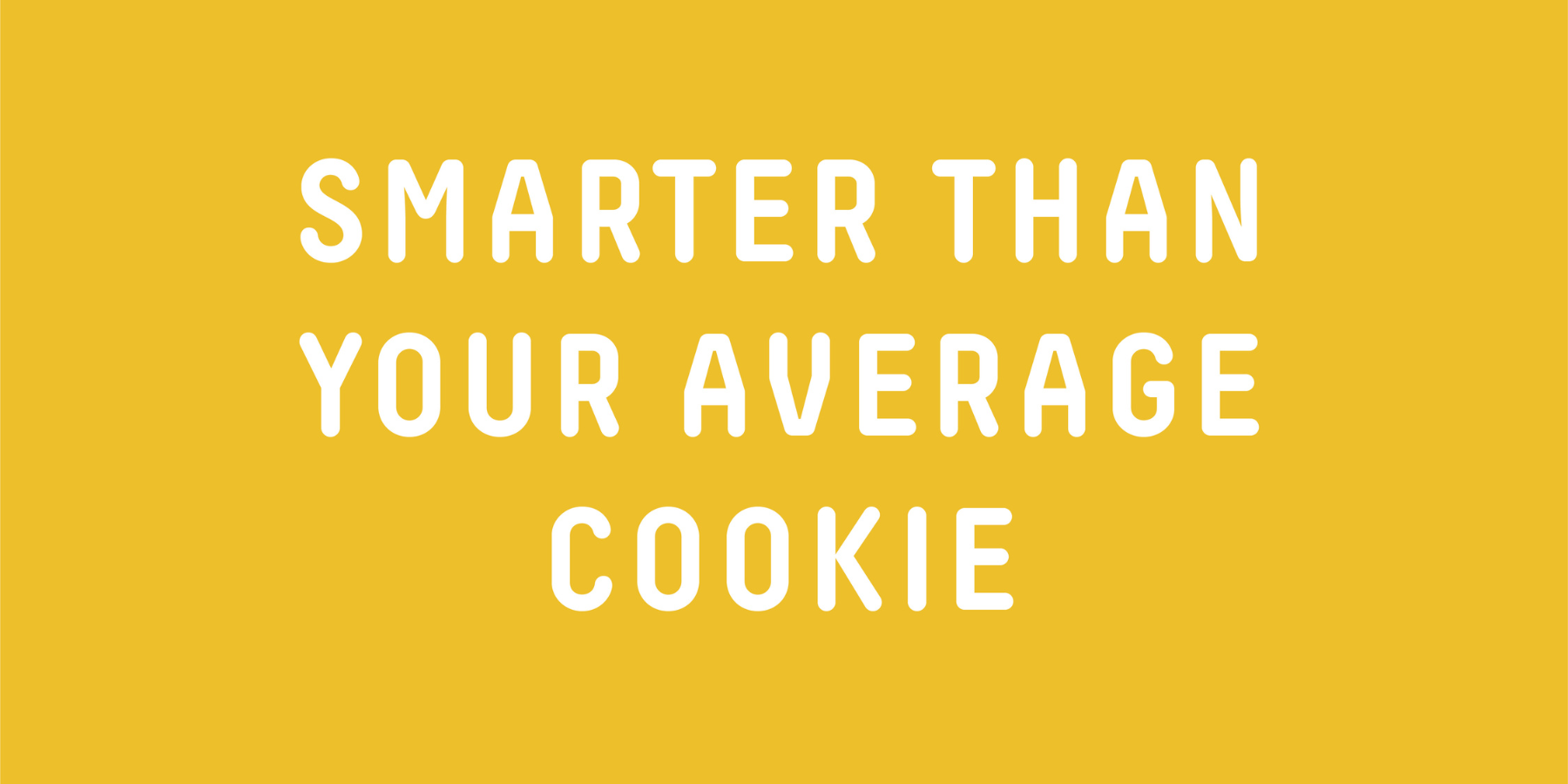 Wisefoods | Wise Cookie byline "Smarter than your average cookie" on a mustard yellow background